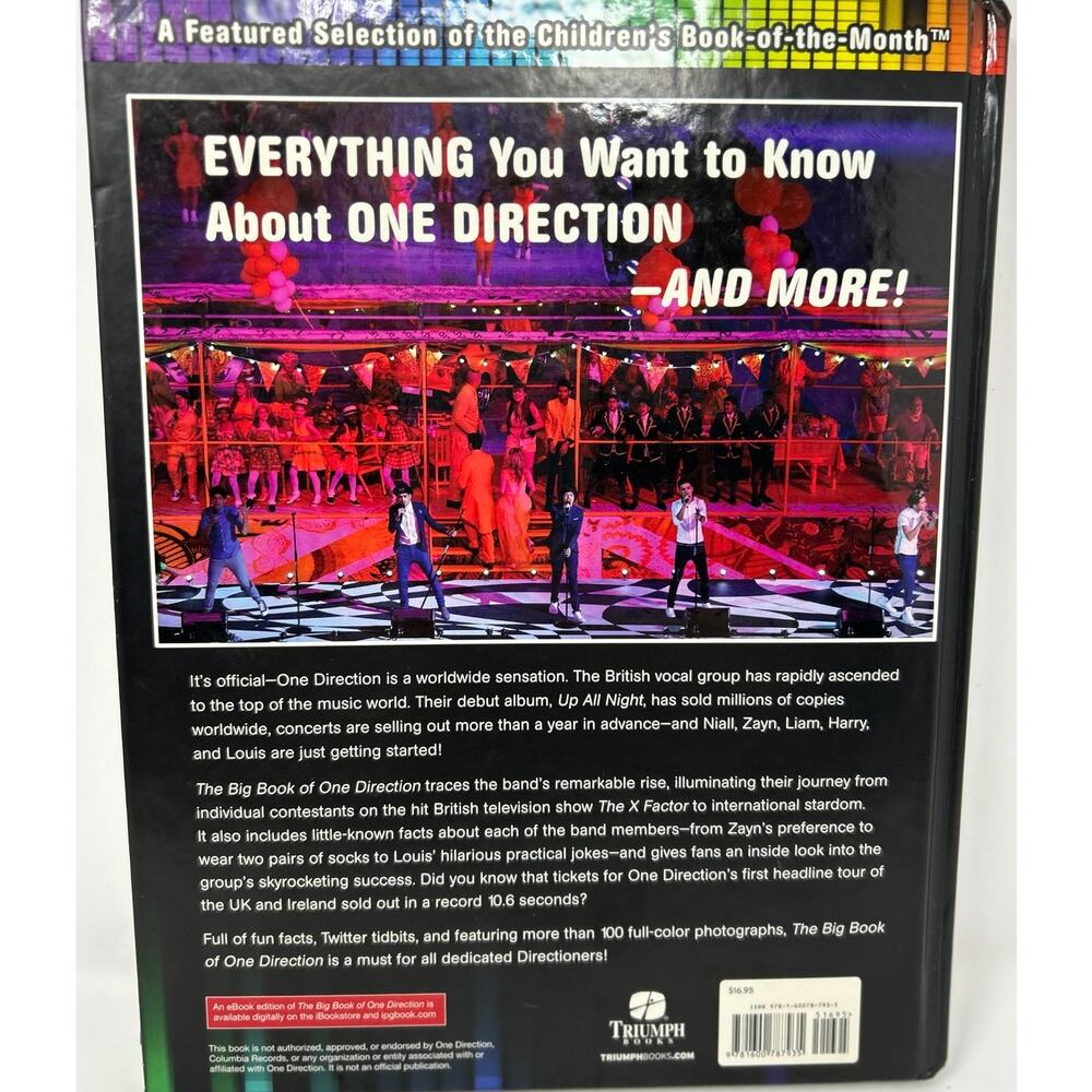 Triumph Books The Big Book of One Direction 2012‎ Hardcover Nine Chapters - Picture 2 of 10